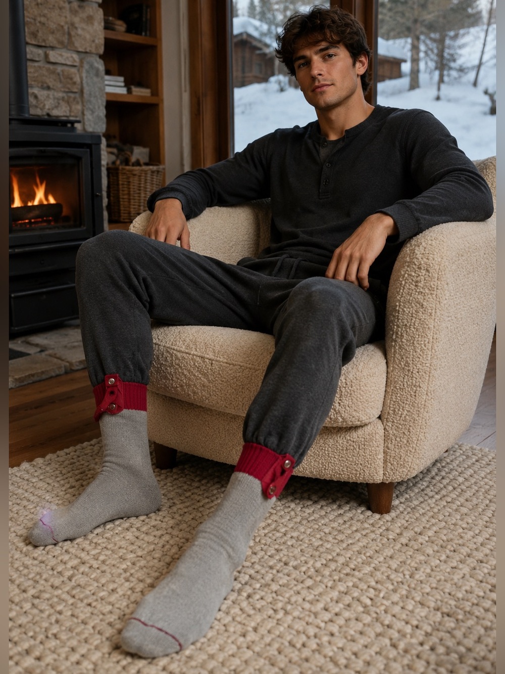 Lectra-Sox Vintage Wool Blend Heated Hunting Athletic Socks